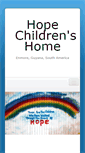 Mobile Screenshot of hopechildrenshomeguyana.com